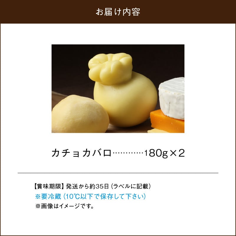 チーズ工房のナチュラルチーズ　カチョカバロ１８０ｇ×2_H0003-009